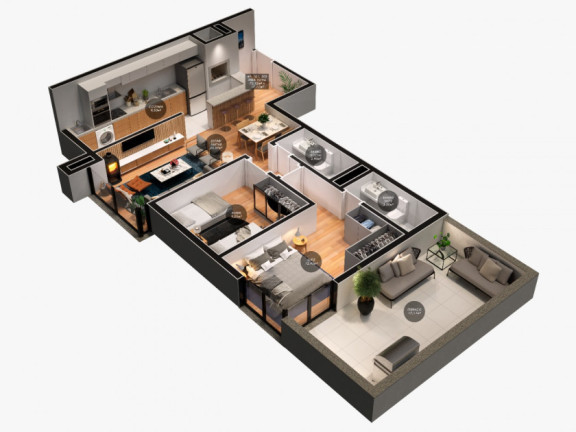 Imagem Apartamento com 2 Quartos à Venda, 65 m² em Centro  - Canela