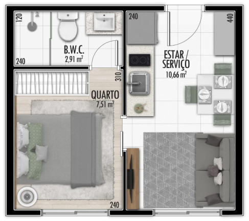 Imagem Apartamento com 2 Quartos à Venda, 42 m² em Capão Raso - Curitiba Imagem Apartamento com 2 Quartos à Venda, 42 m² em Capão Raso - Curitiba