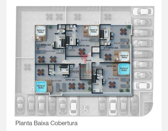 Imagem Cobertura com 3 Quartos à Venda, 80 m² em Bessa - João Pessoa Imagem Cobertura com 3 Quartos à Venda, 80 m² em Bessa - João Pessoa
