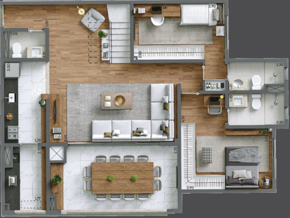 Imagem Apartamento com 3 Quartos à Venda, 125 m² em Alto Do Ipiranga - São Paulo