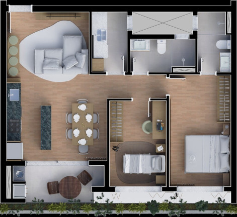 Imagem Apartamento com 2 Quartos à Venda, 76 m² em água Verde - Curitiba