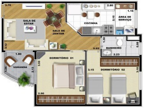 Imagem Apartamento com 2 Quartos à Venda, 55 m² em Vila Euclides - São Bernardo Do Campo Imagem Apartamento com 2 Quartos à Venda, 55 m² em Vila Euclides - São Bernardo Do Campo