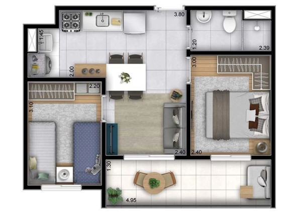 Imagem Apartamento com 2 Quartos à Venda, 34 m² em Panamby - São Paulo Imagem Apartamento com 2 Quartos à Venda, 34 m² em Panamby - São Paulo