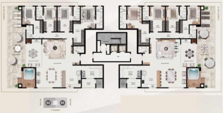 Imagem Imóvel com 3 Quartos à Venda, 131 m² em Meia Praia - Itapema Imagem Imóvel com 3 Quartos à Venda, 131 m² em Meia Praia - Itapema