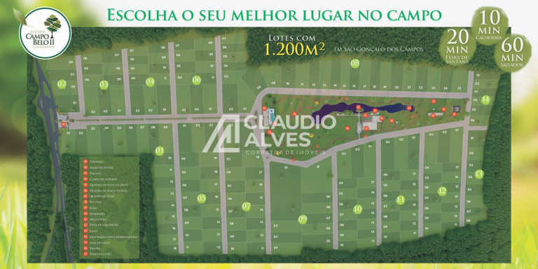 Imagem Terreno à Venda, 1.000 m² em Campos Bello 2 - São Gonçalo Dos Campos Imagem Terreno à Venda, 1.000 m² em Campos Bello 2 - São Gonçalo Dos Campos