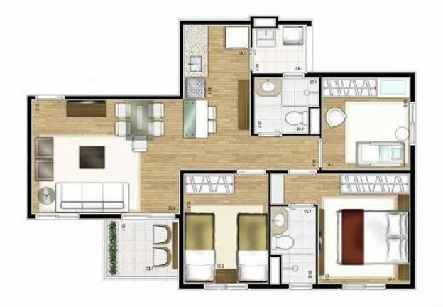 Imagem Apartamento com 3 Quartos à Venda, 62 m² em Vila Andrade - São Paulo