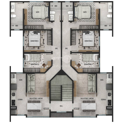 Imagem Apartamento com 3 Quartos à Venda, 97 m² em Barra Velha Imagem Apartamento com 3 Quartos à Venda, 97 m² em Barra Velha