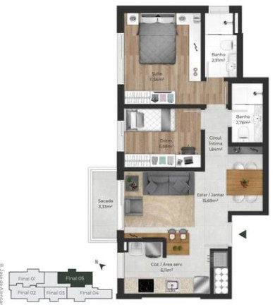 Imagem Imóvel com 2 Quartos à Venda, 68 m² em Menino Deus - Porto Alegre Imagem Imóvel com 2 Quartos à Venda, 68 m² em Menino Deus - Porto Alegre