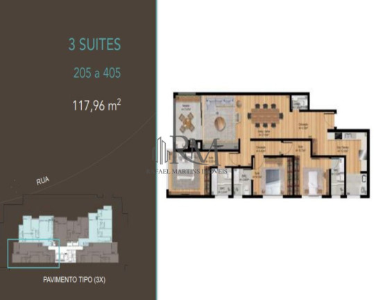 Imagem Apartamento com 3 Quartos à Venda, 118 m² em João Paulo - Florianópolis Imagem Apartamento com 3 Quartos à Venda, 118 m² em João Paulo - Florianópolis