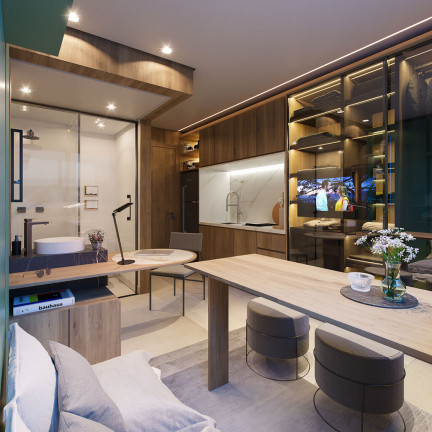 Imagem Apartamento com 1 Quarto à Venda, em Vila Romana - São Paulo Imagem Apartamento com 1 Quarto à Venda, em Vila Romana - São Paulo