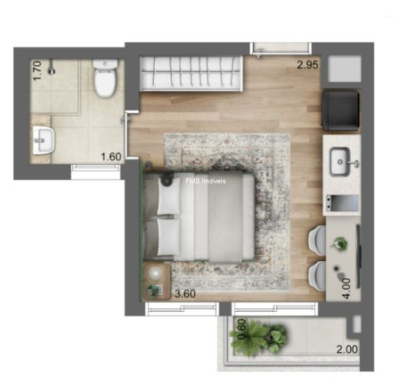 Imagem Imóvel com 1 Quarto à Venda, 25 m² em Brooklin - São Paulo Imagem Imóvel com 1 Quarto à Venda, 25 m² em Brooklin - São Paulo