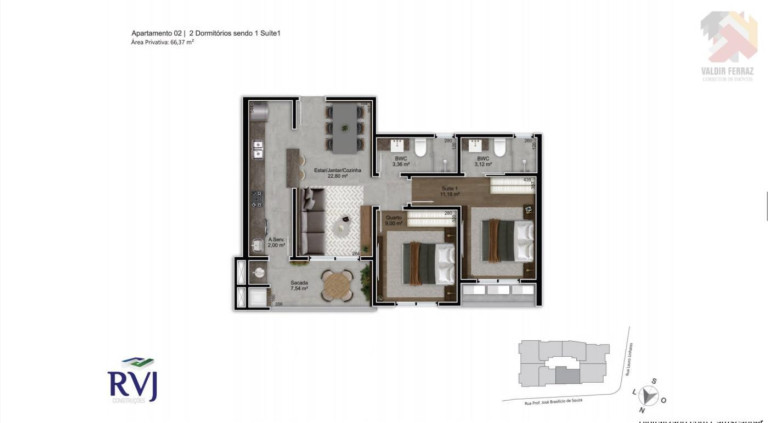 Imagem Apartamento com 2 Quartos à Venda, 7.504 m² em Trindade - Florianópolis