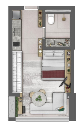 Imagem Imóvel com 1 Quarto à Venda, 49 m² em Campo Belo - São Paulo