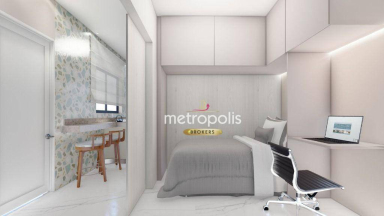 Imagem Kitnet com 1 Quarto à Venda, 20 m² em Vila São Pedro - Santo André