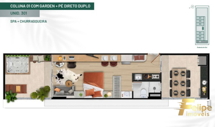 Imagem Imóvel com 1 Quarto à Venda, 25 m² em Praia De Itaparica - Vila Velha