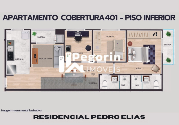 Imagem Apartamento com 2 Quartos à Venda, 68 m² em Centro - Pinhais