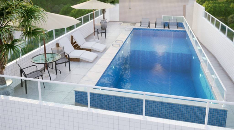 Apartamento com 2 Quartos à Venda, 69 m² em Guilhermina - Praia Grande