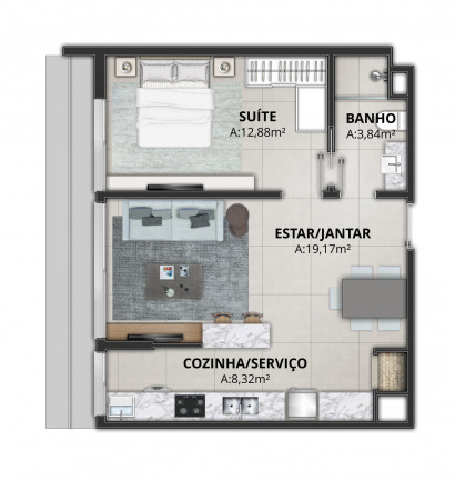 Imagem Apartamento com 2 Quartos à Venda, 77 m² em Centro - Torres