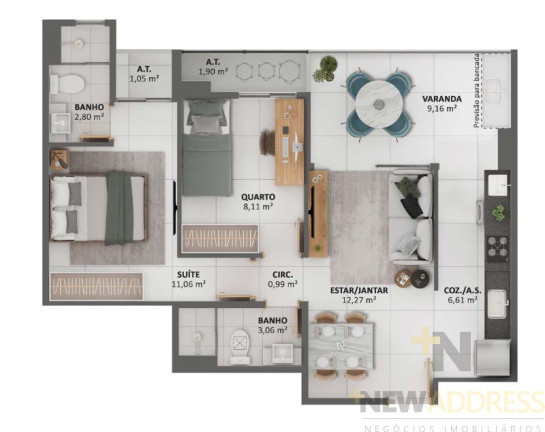 Imagem Apartamento com 2 Quartos à Venda, 64 m² em Mata Da Praia - Vitória Imagem Apartamento com 2 Quartos à Venda, 64 m² em Mata Da Praia - Vitória