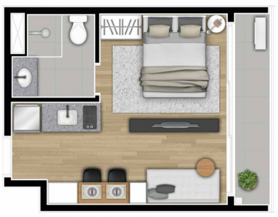 Imagem Apartamento com 1 Quarto à Venda, 45 m² em Liberdade - São Paulo Imagem Apartamento com 1 Quarto à Venda, 45 m² em Liberdade - São Paulo