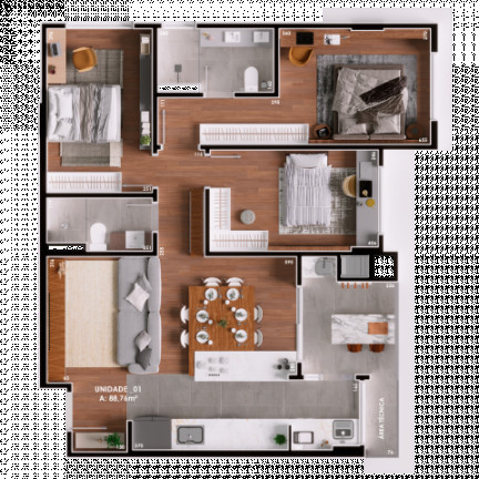 Imagem Cobertura com 3 Quartos à Venda, 129 m² em Boa Vista - Curitiba
