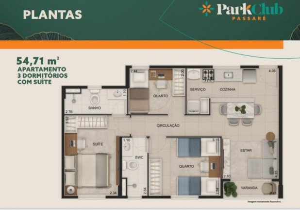 Imagem Apartamento com 3 Quartos à Venda, 54 m² em Passaré - Fortaleza Imagem Apartamento com 3 Quartos à Venda, 54 m² em Passaré - Fortaleza