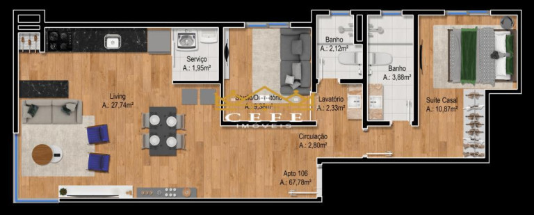 Imagem Imóvel com 2 Quartos à Venda, 67 m² em Floresta - Gramado Imagem Imóvel com 2 Quartos à Venda, 67 m² em Floresta - Gramado