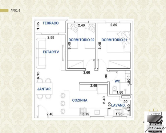 Imagem Apartamento com 2 Quartos à Venda, 61 m² em Parque Campolim - Sorocaba Imagem Apartamento com 2 Quartos à Venda, 61 m² em Parque Campolim - Sorocaba