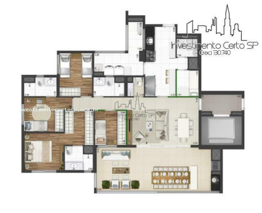 Imagem Apartamento com 4 Quartos à Venda, 173 m² em Vila Leopoldina - São Paulo Imagem Apartamento com 4 Quartos à Venda, 173 m² em Vila Leopoldina - São Paulo