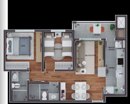 Imagem Apartamento com 3 Quartos à Venda, 73 m² em Tingui - Curitiba