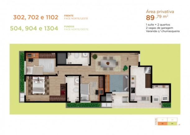 Imagem Apartamento com 3 Quartos à Venda, 112 m² em Centro - Cascavel