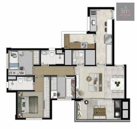 Imagem Apartamento com 3 Quartos à Venda, 92 m² em Sumaré - São Paulo