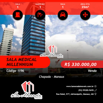 Imóvel Comercial à Venda, 35 m² em Chapada - Manaus