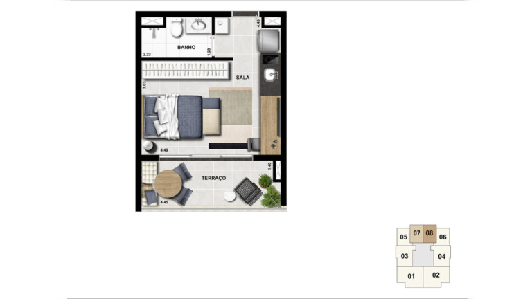 Imagem Imóvel com 1 Quarto à Venda, 30 m² em Campo Belo - São Paulo Imagem Imóvel com 1 Quarto à Venda, 30 m² em Campo Belo - São Paulo