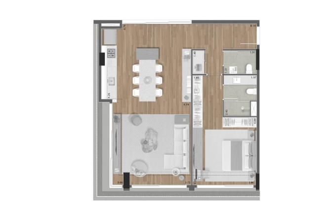 Imagem Imóvel com 1 Quarto à Venda, 142 m² em Itaim Bibi - São Paulo