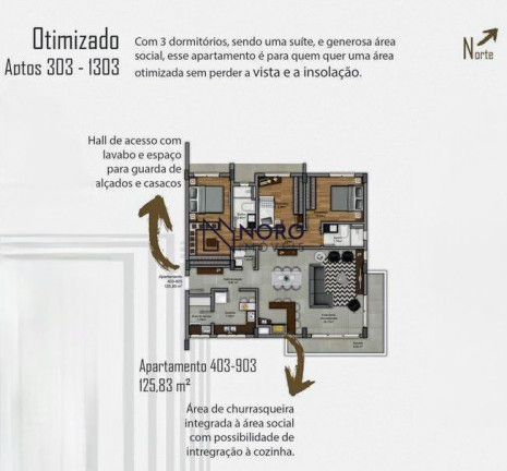 Imagem Apartamento com 3 Quartos à Venda, 125 m² em Nossa Senhora De Lourdes - Santa Maria Imagem Apartamento com 3 Quartos à Venda, 125 m² em Nossa Senhora De Lourdes - Santa Maria