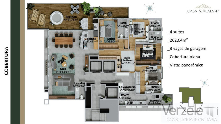 Imagem Apartamento com 3 Quartos à Venda, 125 m² em Fazenda - Itajaí
