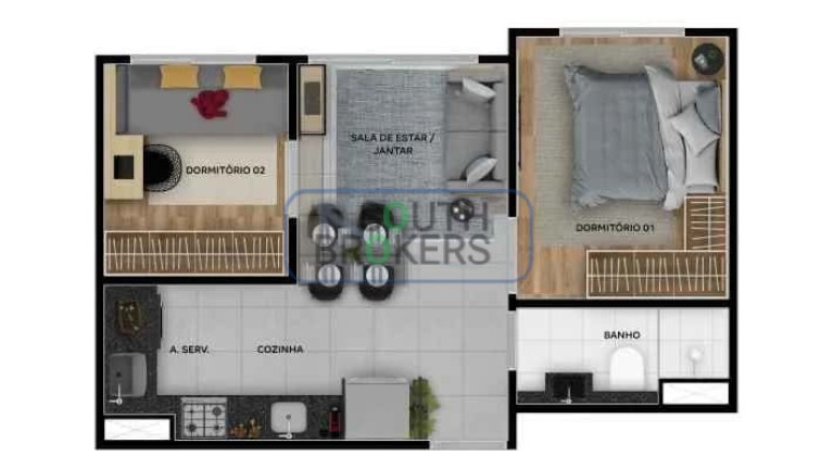 Imagem Apartamento com 2 Quartos à Venda, 31 m² em Jaraguá - São Paulo Imagem Apartamento com 2 Quartos à Venda, 31 m² em Jaraguá - São Paulo