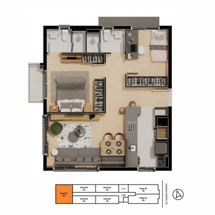 Imagem Apartamento com 1 Quarto à Venda, 34 m² em Bom Fim - Porto Alegre