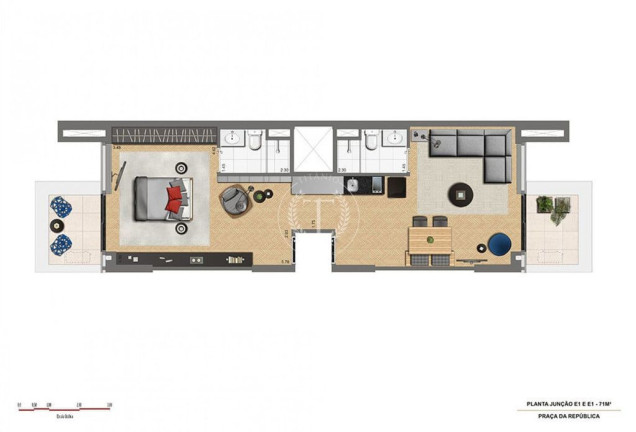 Imagem Apartamento com 1 Quarto à Venda, 28 m² em Centro - São Paulo Imagem Apartamento com 1 Quarto à Venda, 28 m² em Centro - São Paulo