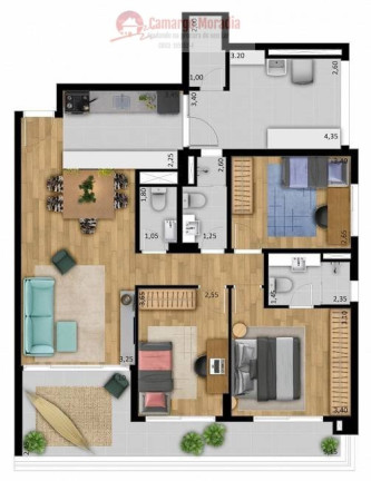 Imagem Apartamento com 2 Quartos à Venda, 46 m² em Vila Urupês - Suzano