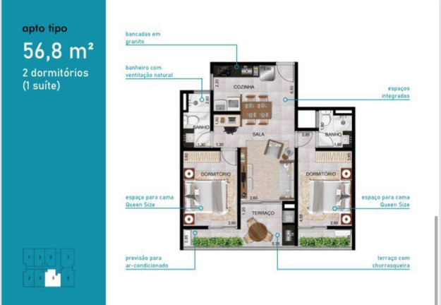 Imagem Apartamento com 1 Quarto à Venda, 42 m² em Sertão Do Meio - Ubatuba Imagem Apartamento com 1 Quarto à Venda, 42 m² em Sertão Do Meio - Ubatuba