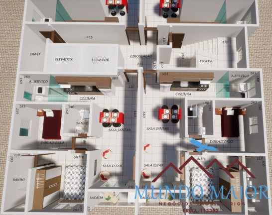 Imagem Apartamento com 2 Quartos à Venda, 54 m² em Jardim Haydee - Mauá