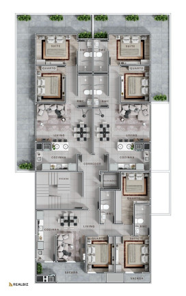 Imagem Apartamento com 2 Quartos à Venda, em Pedra Branca - Palhoça Imagem Apartamento com 2 Quartos à Venda, em Pedra Branca - Palhoça