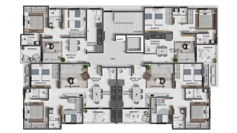 Imagem Apartamento com 3 Quartos à Venda, 68 m² em Intermares - Cabedelo Imagem Apartamento com 3 Quartos à Venda, 68 m² em Intermares - Cabedelo