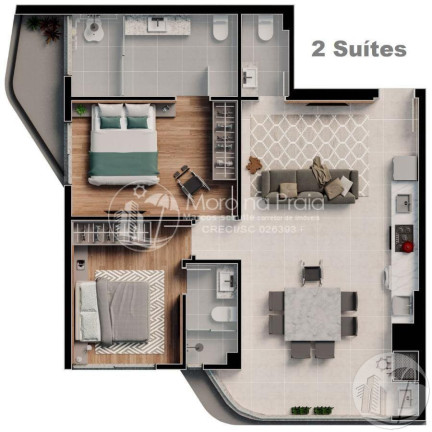 Imagem Apartamento com 2 Quartos à Venda, 72 m² em São Judas - Itajaí Imagem Apartamento com 2 Quartos à Venda, 72 m² em São Judas - Itajaí