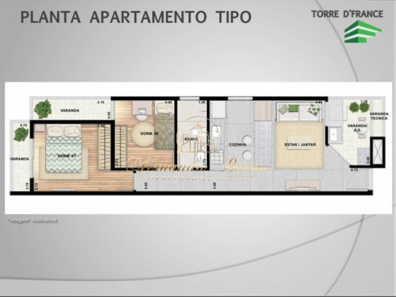 Imagem Imóvel com 2 Quartos à Venda, 53 m² em Parque Das Nações - Santo André