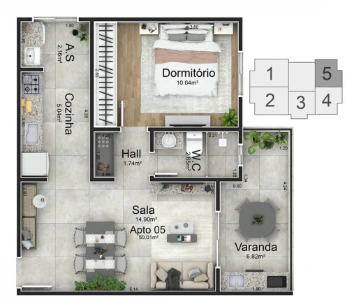 Imagem Apartamento com 1 Quarto à Venda, 50 m² em Cai�ara - Praia Grande Imagem Apartamento com 1 Quarto à Venda, 50 m² em Cai�ara - Praia Grande