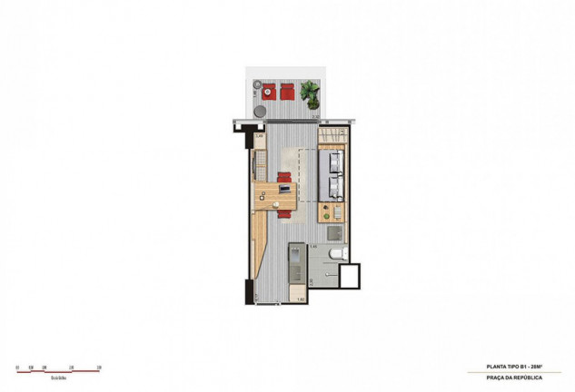 Imagem Studio com 1 Quarto à Venda, 31 m² em Centro - São Paulo Imagem Studio com 1 Quarto à Venda, 31 m² em Centro - São Paulo