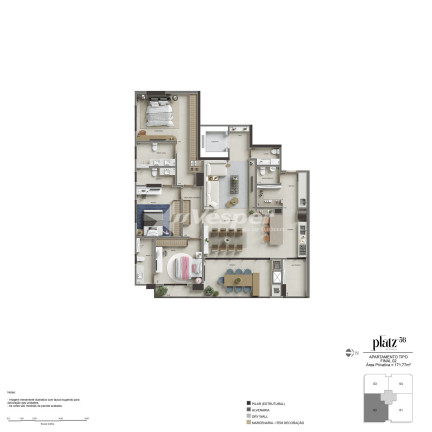 Imagem Apartamento com 3 Quartos à Venda, 171 m² em Setor Bueno - Goiânia Imagem Apartamento com 3 Quartos à Venda, 171 m² em Setor Bueno - Goiânia